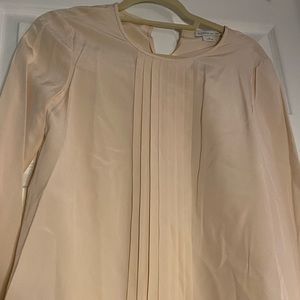 NWT worth new york women's Silk Shirt Champagne Sz 0
